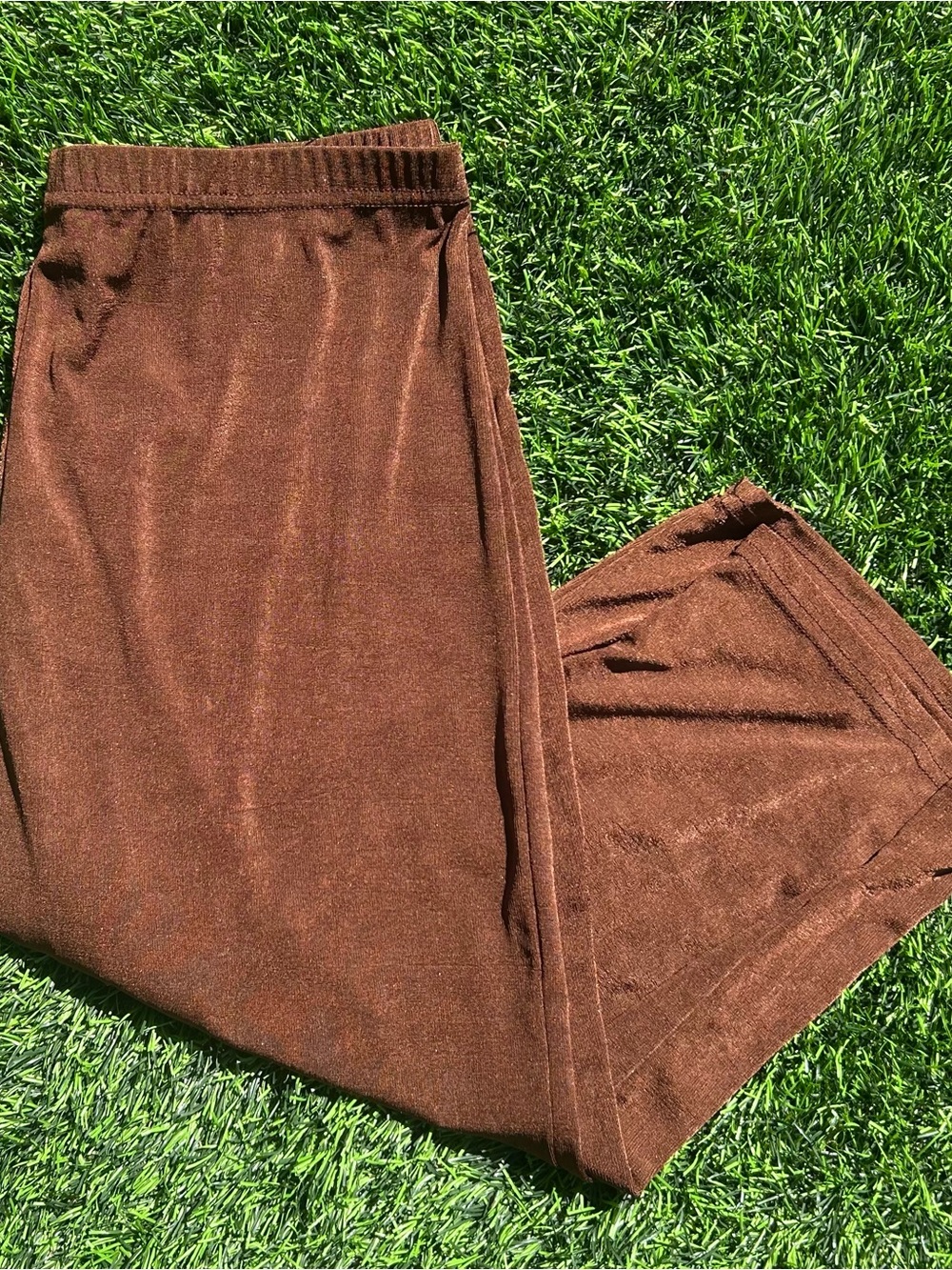 Vintage brown lightweight capri pants